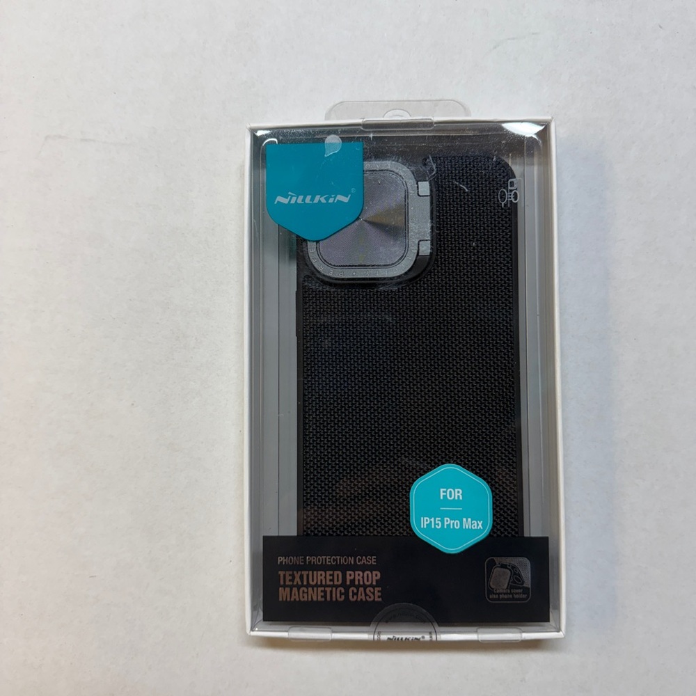 Nillkin Black‎ Textured Prop Magnetic Case for iPhone 15 Pro Max